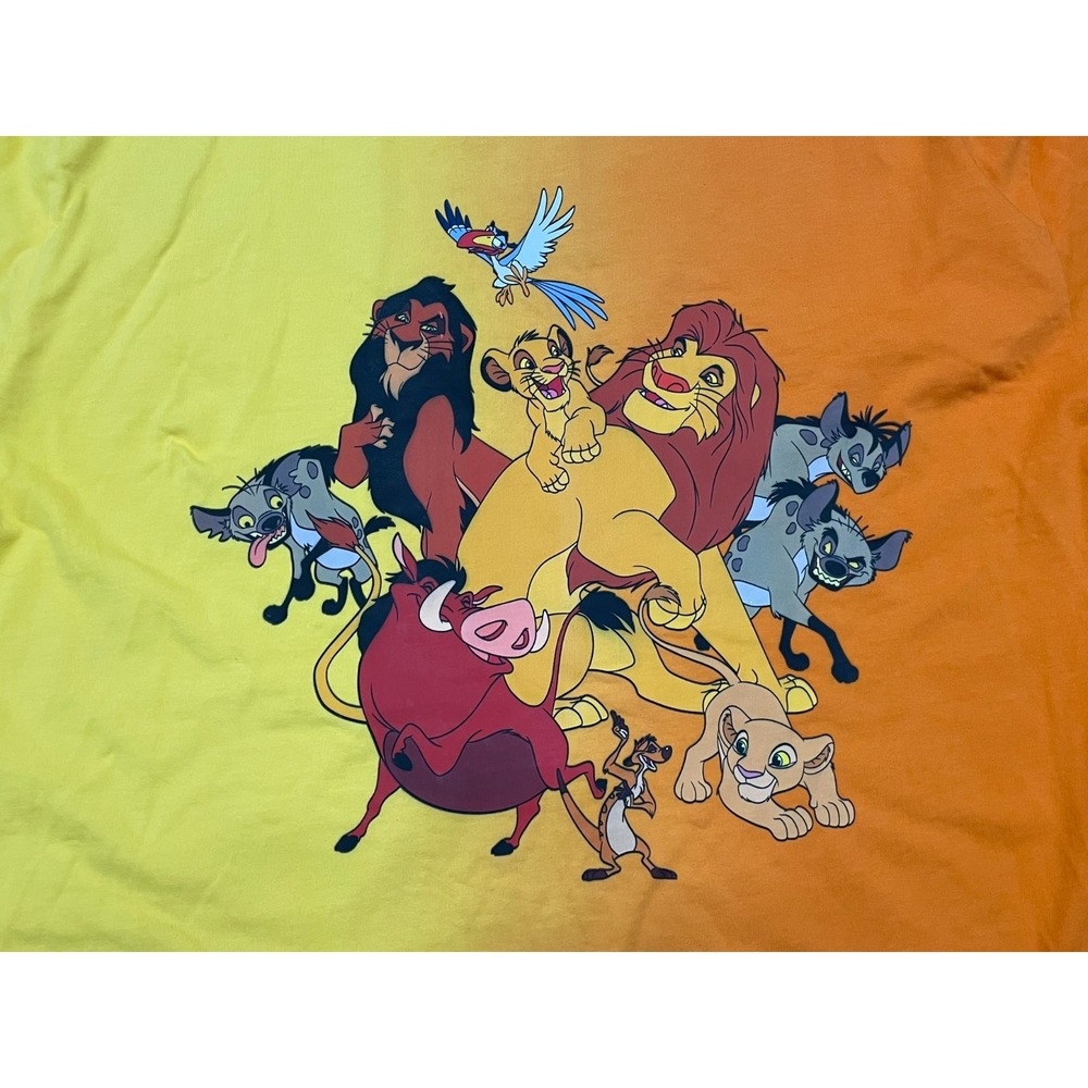 Disney‎ Men's L Orange Sweatshirt Cotton Walt Disney Lion King World Celebration - Picture 2 of 6